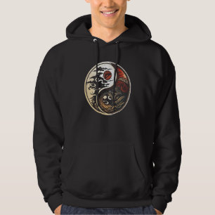 Balance and Harmony Yin Yang Symbol Nature  3 Hoodie