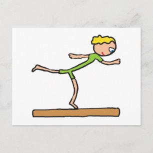 Balance Beam Postcard