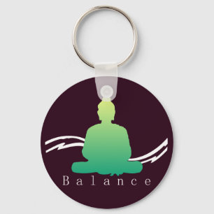 "Balance" Beautiful Buddha. Keychain