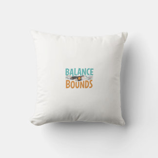 Balance Bounds Throw Pillow