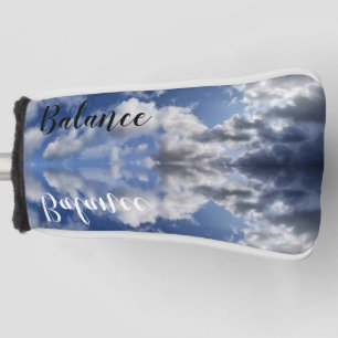 Balance clouds reflections, blue Cornish sky Golf Head Cover