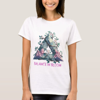 Balance en Fleur Triangle cristal T-shirt Floral