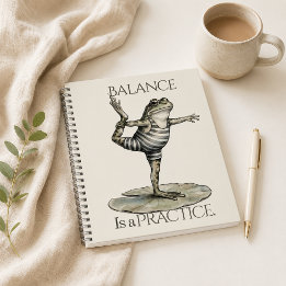 “Balance Is a Practice” Journal Spiral Notebook