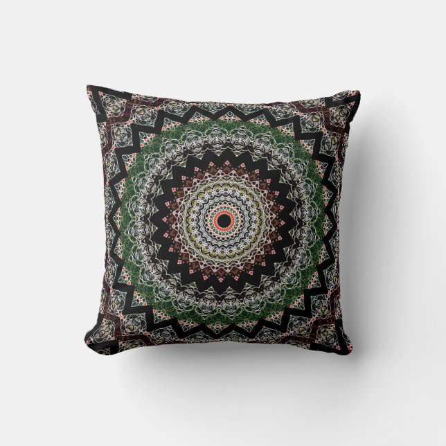 Balance Mandala 2 Throw Pillow (Front)