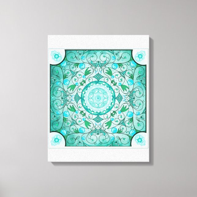 Balance of Nature Healing Mandala Canvas Print (Front)