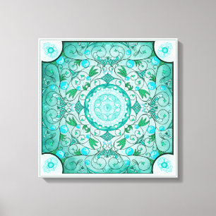 Balance of Nature Healing Mandala Canvas Print