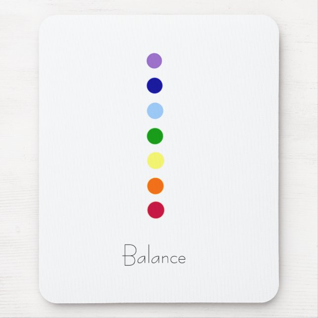 Balance - Simple Chakra Line Mousepad (Front)