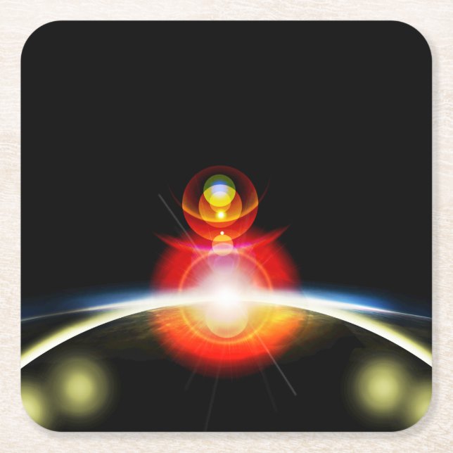 Balance  square paper coaster (Front)