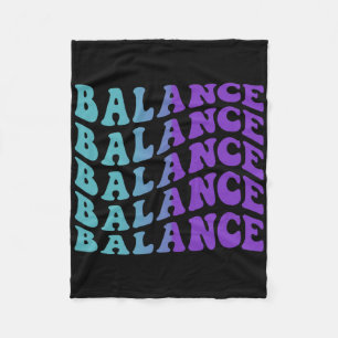 Balance Suicide Prevention Mental Health Awareness Fleece Blanket