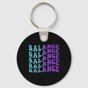 Balance Suicide Prevention Mental Health Awareness Keychain