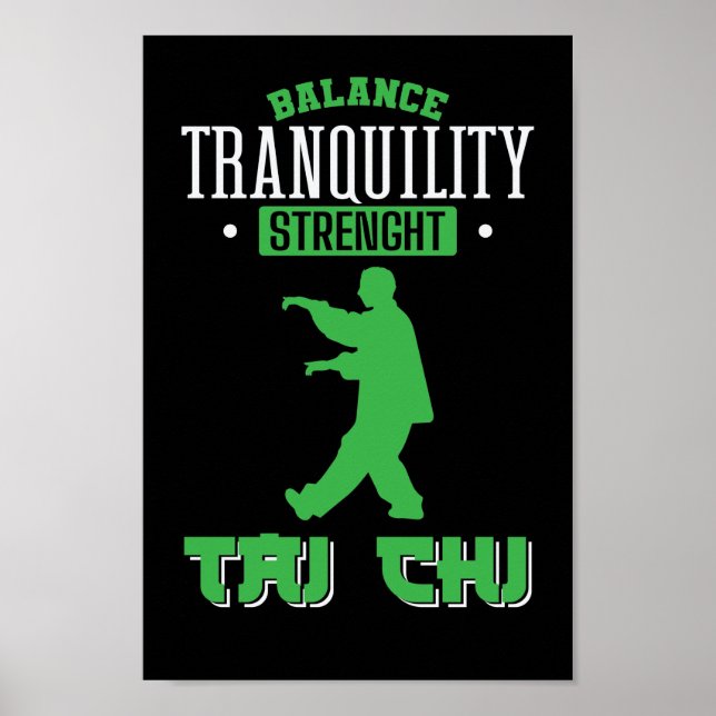 Balance Tranquillity Strenght Tai Chi Poster (Front)