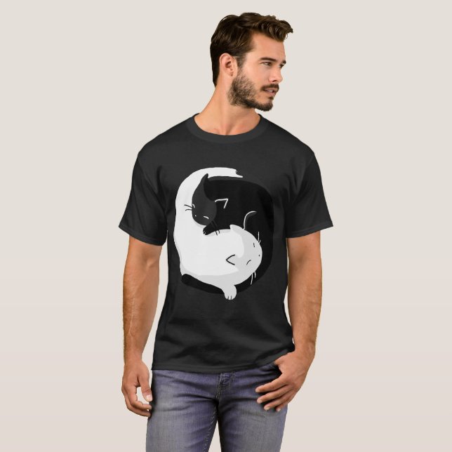Balance, Yang-yin Cats T-Shirt (Front Full)