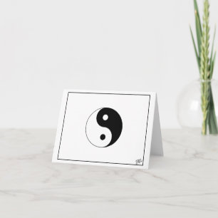 BALANCE - Yin and Yang Blank Thank You Card