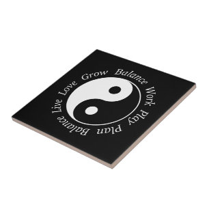 Balance Yin Yang Symbol Tile