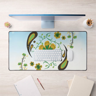 Balanced Bloom – Fleurs Vertes et Jaunes Douces