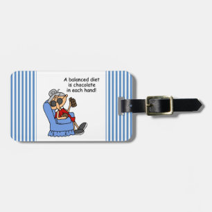 Balanced Chocolate Diet Luggage Tag