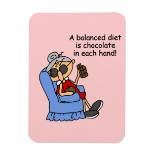 Balanced Chocolate Diet Magnet