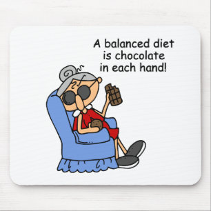 Balanced Chocolate Diet Mouse Pad