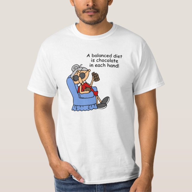 Balanced Chocolate Diet T-Shirt (Front)