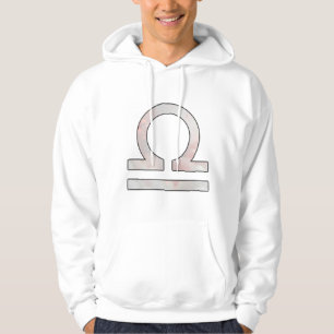 Balanced Libra Bliss – Pink & Blue Pastel Art Hoodie