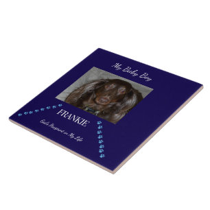 Balanced Pawprint Blessing Keepsake Tile