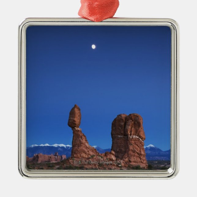 Balanced Rock Metal Ornament (Front)