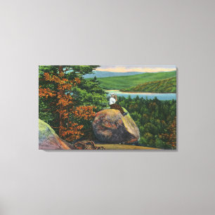 Balanced Rock View of Fulton Chain of Lakes Canvas Print
