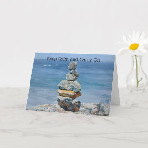 Balanced Rocks Encouragement Good Work Art Card