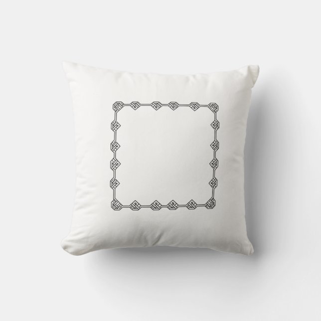 Balanced Soul Pillow | Minimalist Tibetan Boho Aes (Front)