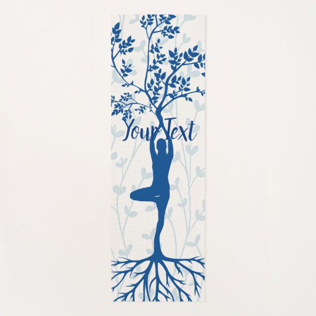 Balanced Tree Pose Meditation Yoga Mat (Front)
