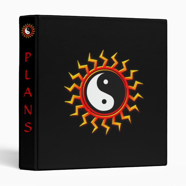 Balanced Yin Yang Sun Binder (Front/Spine)