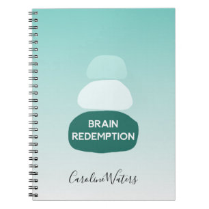 Balanced Zen Stones Brain Injury Recovery Metaphor Notebook