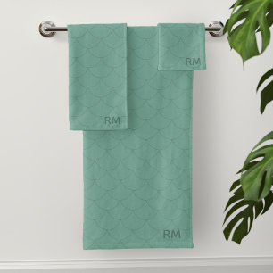 Balances de sirène Monogramme Serviettes de bain v