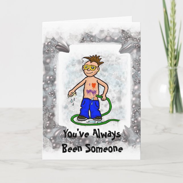 Balancier lavant outre de la carte d'anniversaire (Devant)