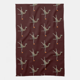 Balancing Giraffe Kitchen Towel