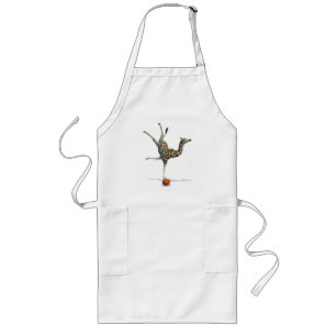 Balancing Giraffe Long Apron