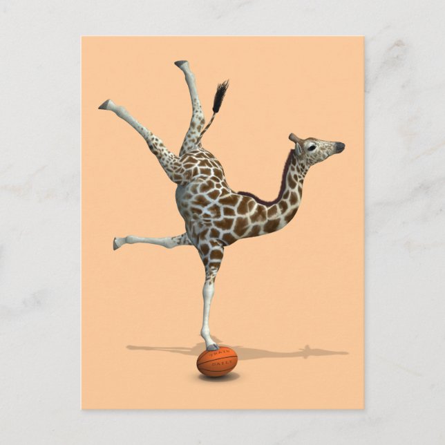Balancing Giraffe Postcard (Front)