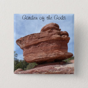 Balancing Rock- Garden of the Gods 2 Inch Square Button