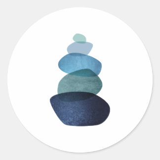 Balancing Stones Classic Round Sticker
