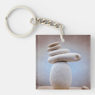Balancing Stones Square + your ideas Keychain