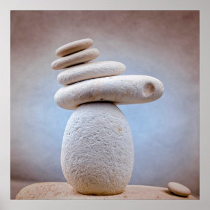 Balancing Stones Square + your ideas Poster