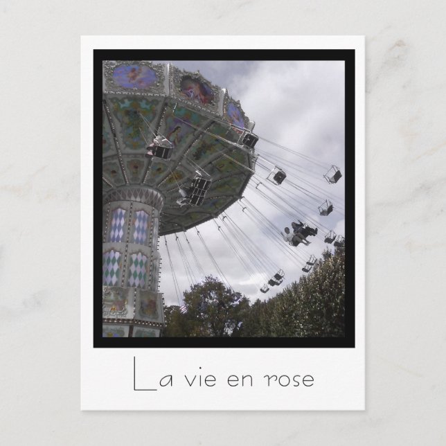 Balançoire en Paris carte postale (Devant)