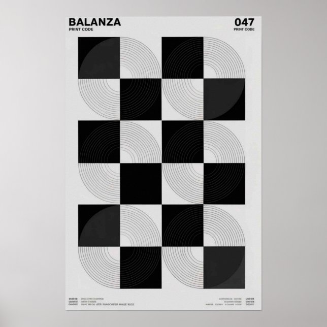 Balanza: Geometric Series Poster (Front)