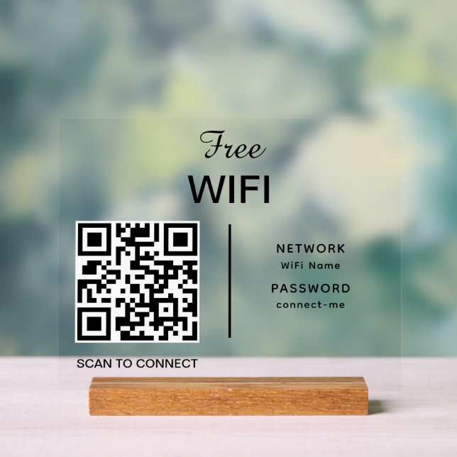 Balayage de code QR du réseau Wifi pour connecter  (Neutre)