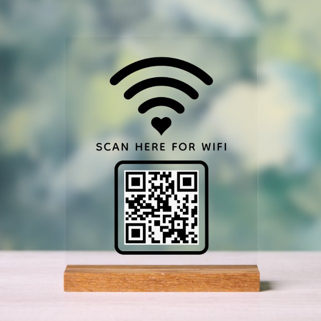 Balayage de code QR Wifi pour connecter auto-adhés (Neutre)