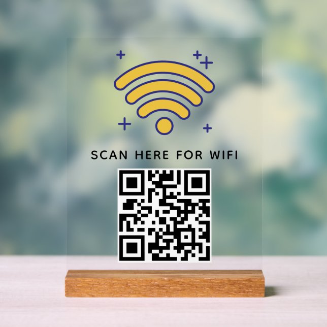 Balayage de code QR Wifi pour connecter auto-adhés (Neutre)