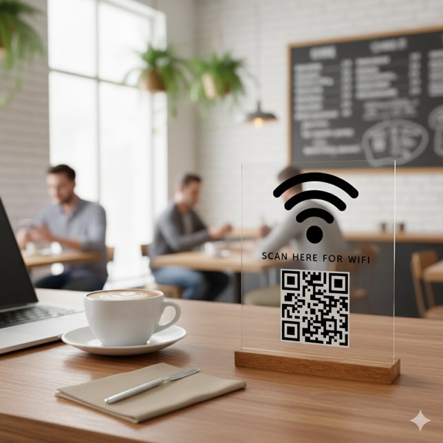 Balayage de code QR Wifi pour connecter auto-adhés (Créateur téléchargé)