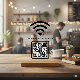 Balayage de code QR Wifi pour connecter auto-adhés