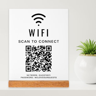 Balayage du code QR Wifi pour connecter le blanc