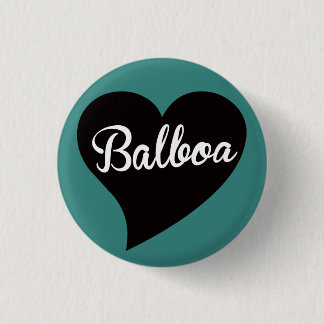 Balboa Black Heart Jade 1 Inch Round Button